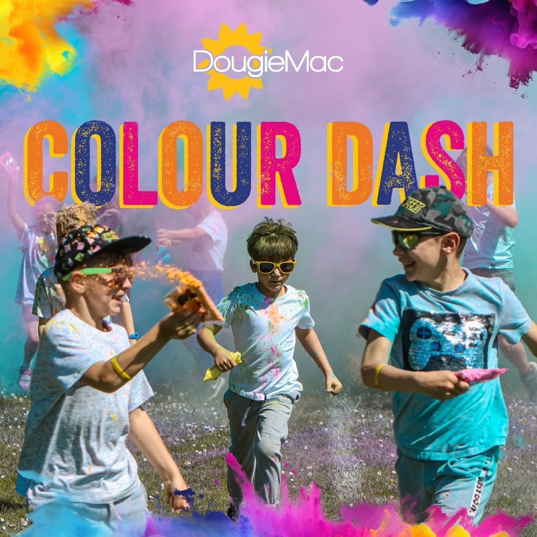 Children at the Colour Dash