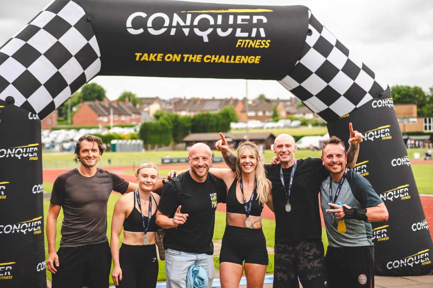 Conquer Fitness race finishers